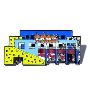NICKELODEON STUDIOS AT UNIVERSAL FL OIL DRIPPED ENAMEL PIN LAPEL PIN BROOCH NWT